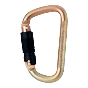 Mousqueton acier verrouillage automatique triple action