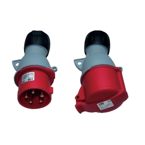 Prises mâle et femelle tetrapolaire 3P + T + N 32 A