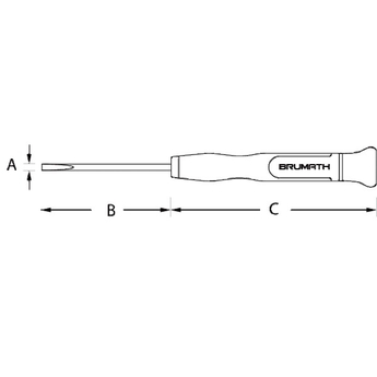 Tournevis de précision Fente type Mécanicien