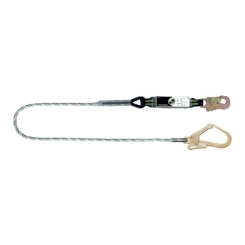 Longe en corde tressée avec absorbeur d’énergie