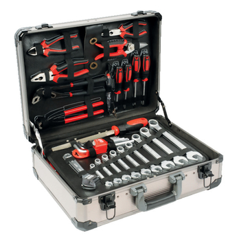 Valise dépanneur 127 pièces chrome vanadium - 1/4" et 1/2"