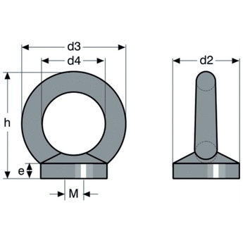 Anneaux de levage femelle type G-8142