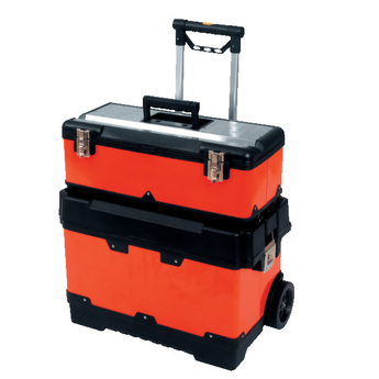 Malle de chantier avec boîte à outils 22,5'' en métal