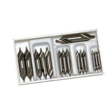 Coffret de 15 forets à centrer, forme A, Coupe à droite, HSS, DIN 333
