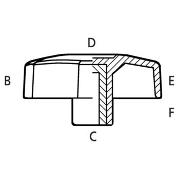 Boutons Etoile - Nylon