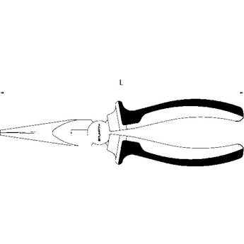 Pince à becs 1/2 ronds isolée 1000V VDE