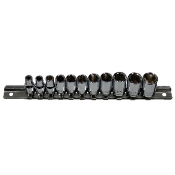 Réglette 11 douilles 1/4" - 6 pans - pouce anglais - 1/4"<br /><br />