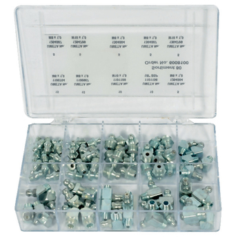 Coffret assortiment 110 pièces nipples de graissage