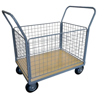 Chariot plateforme avec cage - cap. 500 Kg