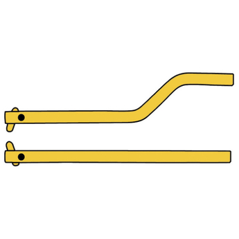 Deux bras droits avec électrodes longueur 350 mm pour poste à souder par points TELWIN®