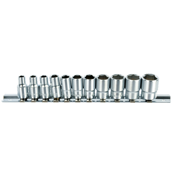 Set de 11 douilles 6 pans entraînement 1/4"