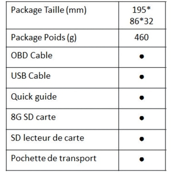 Outil de maintenance automobile + 11 fonctions CR981