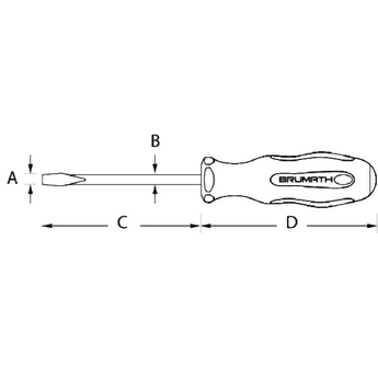 Tournevis Fente type Mécanicien