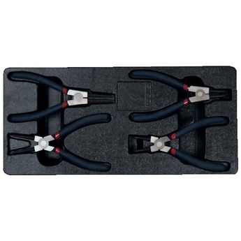 Set de pinces Circlip 175 mm : 4 pièces
