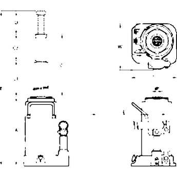 Crics bouteilles pneumatiques et téléscopiques