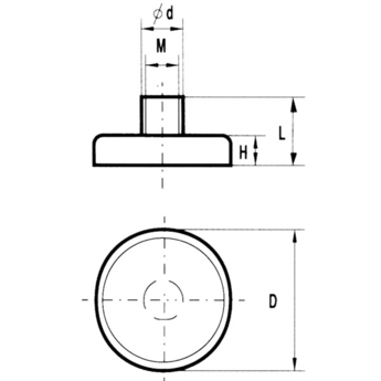 Aimants plats ferrite