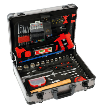 Valise dépanneur 127 pièces chrome vanadium - 1/4" et 1/2"