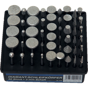 Coffret avec 50 fraises au diamant Ø 3 mm