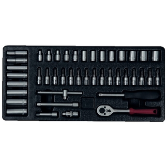 Set de douilles 1/4", 43 pièces