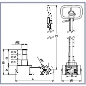 Crics hydrauliques et pneumatiques de 10 à 60 T