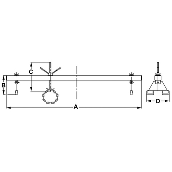 Support moteur <br />Capacité 300 kg